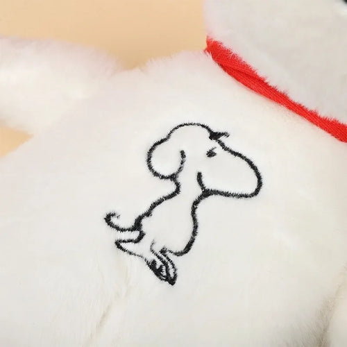 2026 New Breathing Soothing Snoopy white dog Plush Doll Sleeping Companion Music and Light Doll Sensory Stuffed Toy Kids Gifts