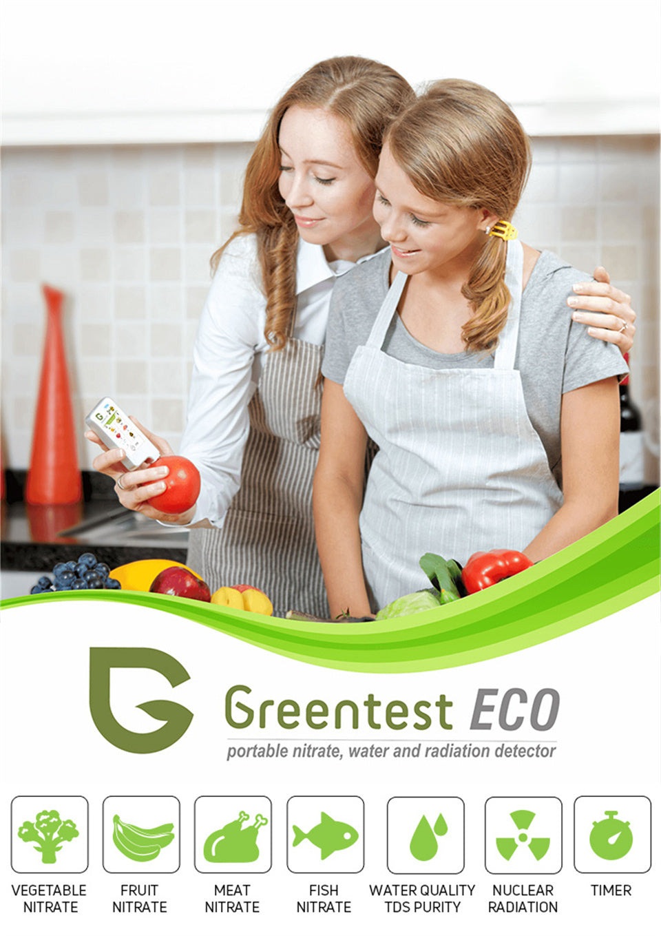 Food Safety Detector Portable New In Food Nitrate Tester Fruits And Vegetables Meat Radiation Nitrate Detection Health Care