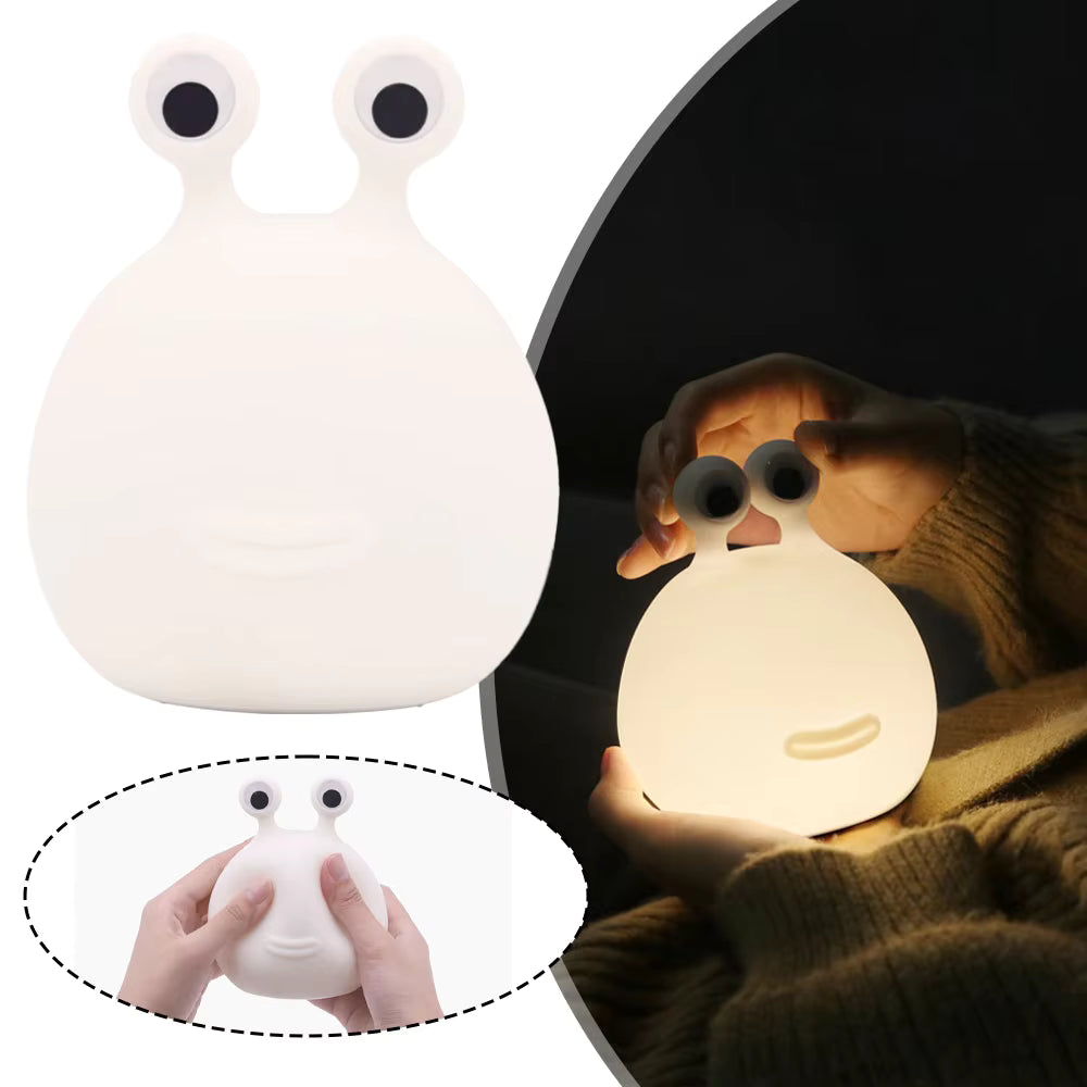 Cartoon Slug LED Night Light Bedroom Sleeping Eye Protection Silicone Bedside Floor Lamps Baby Feeding TableLamp Room Decor Toys