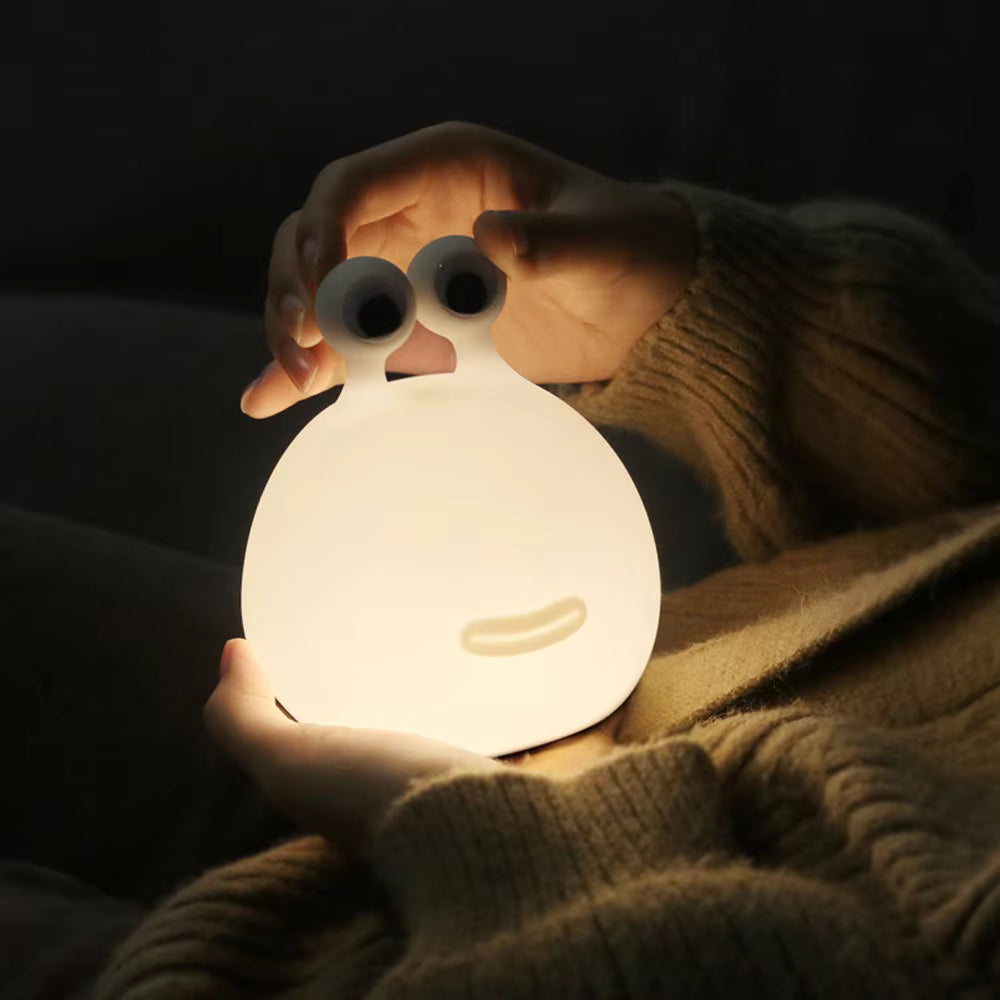Cartoon Slug LED Night Light Bedroom Sleeping Eye Protection Silicone Bedside Floor Lamps Baby Feeding TableLamp Room Decor Toys