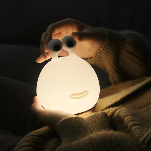 Cartoon Slug LED Night Light Bedroom Sleeping Eye Protection Silicone Bedside Floor Lamps Baby Feeding TableLamp Room Decor Toys