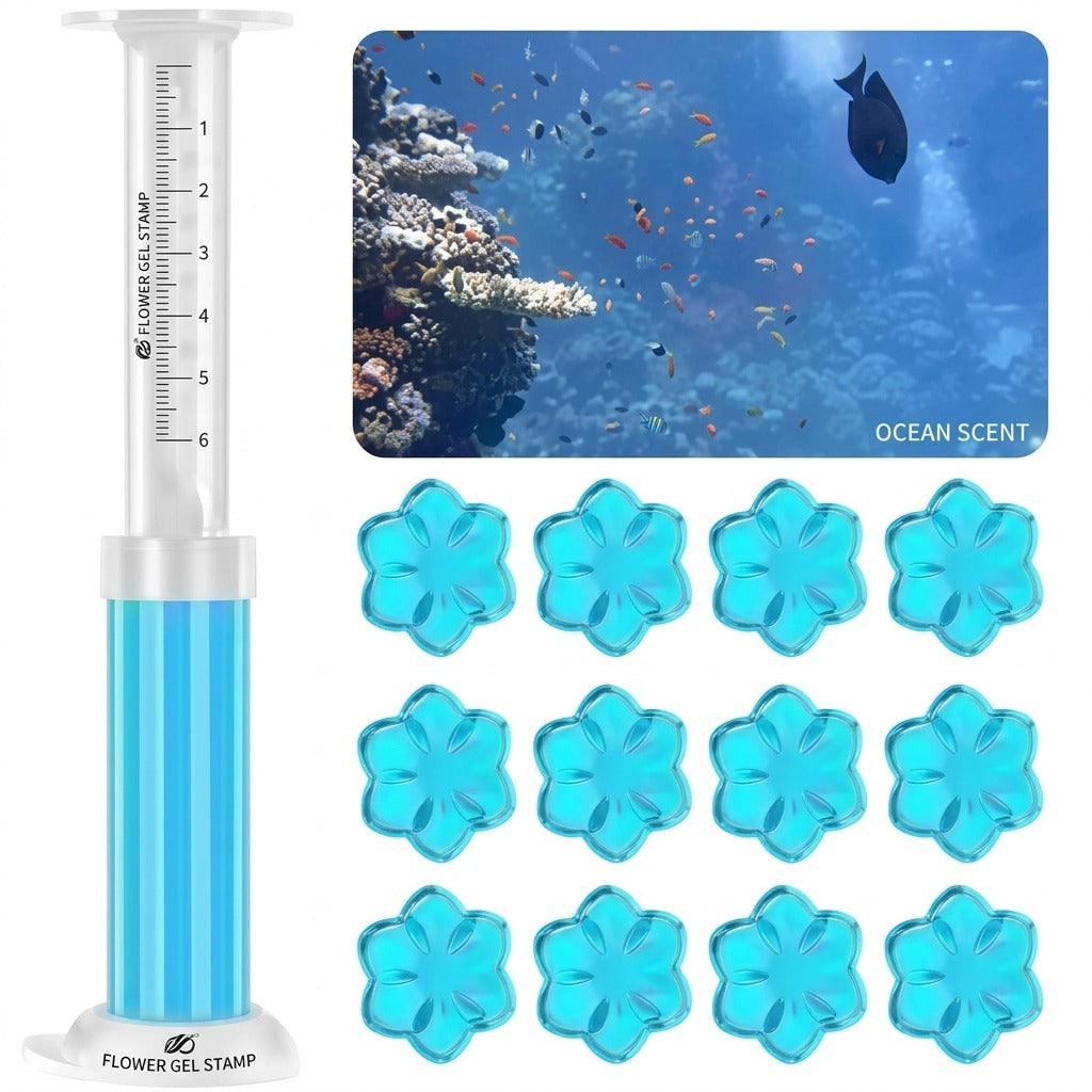 Toilet Cleaner Gel Stick, Solid Aromatherapy Air Freshener, Long Lasting Fragrance Deodorizer for Bathroom Odor Removal