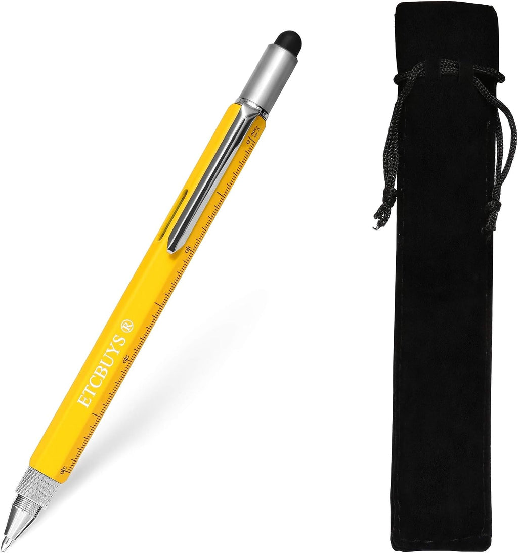 Screwdriver Pen Pocket Multi-Tool 6 in 1 – Multi-Functional & Sturdy Aluminum DIY Tool, With Screwdriver, Stylus, Bubble Level, Ruler & Phillips Flathead Bit, Unique Gift Idea 2