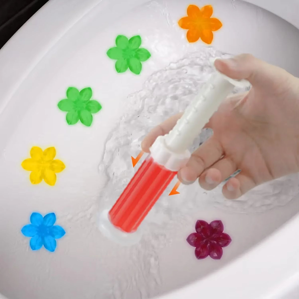 Toilet Cleaner Gel Stick, Solid Aromatherapy Air Freshener, Long Lasting Fragrance Deodorizer for Bathroom Odor Removal