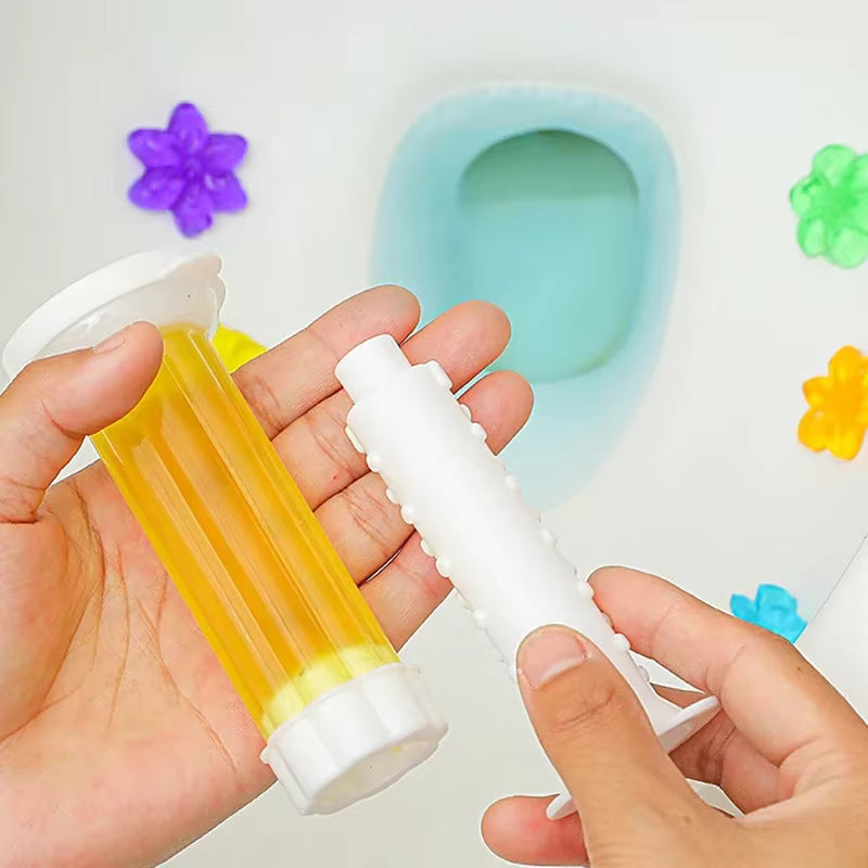 Toilet Cleaner Gel Stick, Solid Aromatherapy Air Freshener, Long Lasting Fragrance Deodorizer for Bathroom Odor Removal