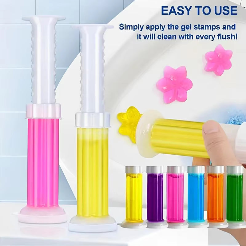 Toilet Cleaner Gel Stick, Solid Aromatherapy Air Freshener, Long Lasting Fragrance Deodorizer for Bathroom Odor Removal