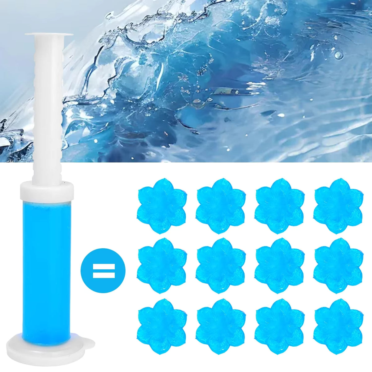 Toilet Cleaner Gel Stick, Solid Aromatherapy Air Freshener, Long Lasting Fragrance Deodorizer for Bathroom Odor Removal